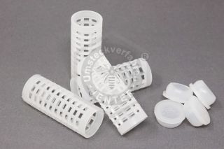 100 x roller cage with feed plugs